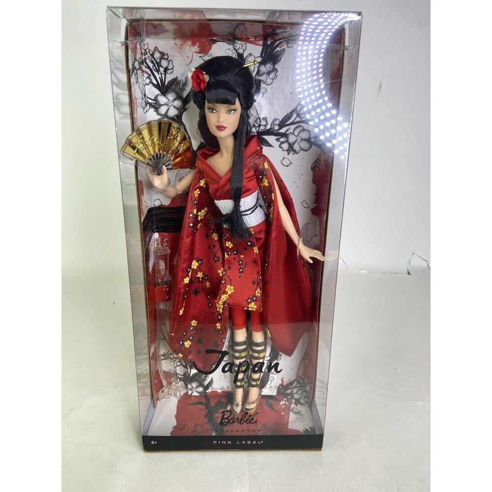 Mattel Barbie Dolls of the World Collector Japan Fashion Doll Pink Label V5004